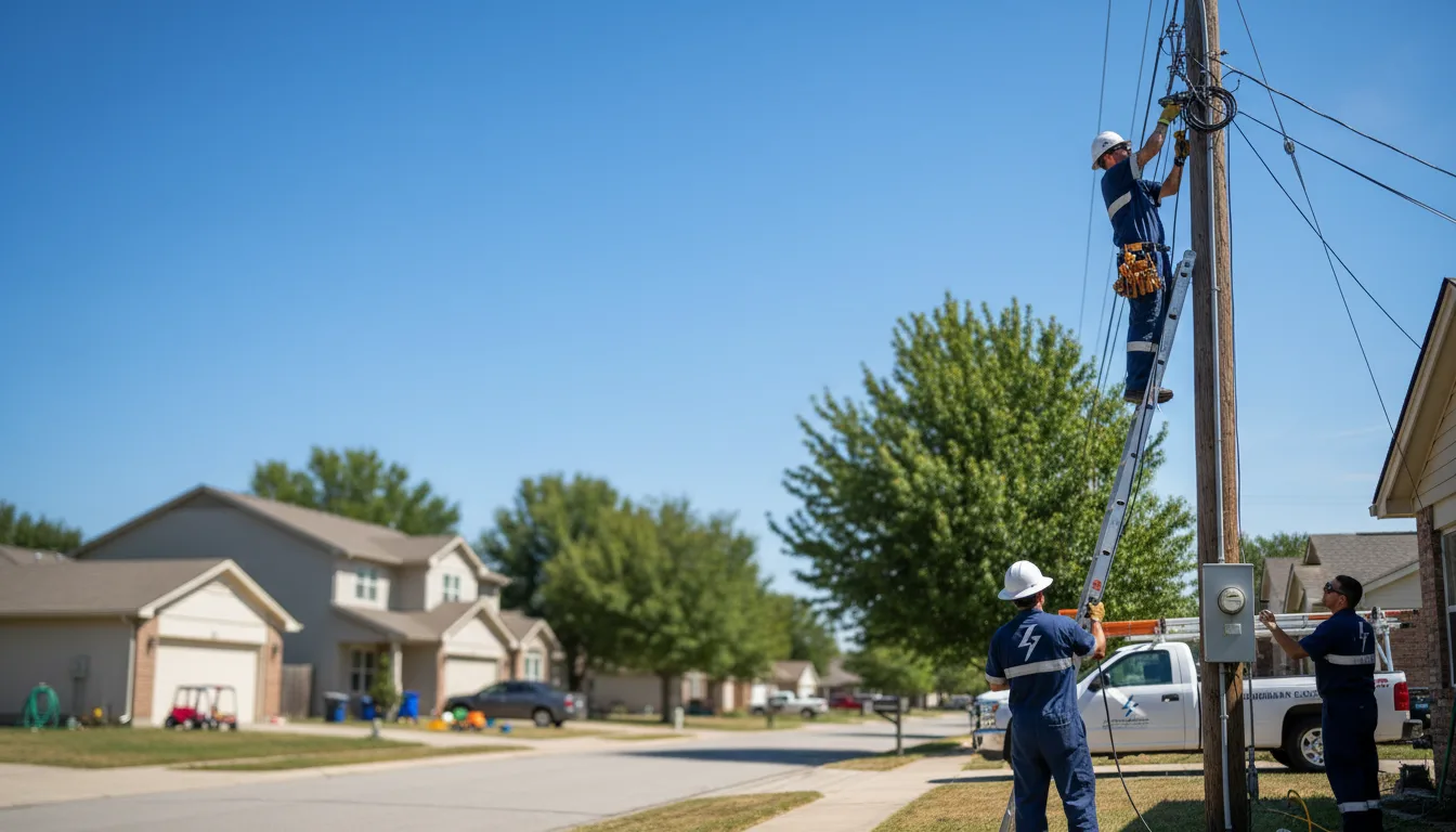 Residential electrician providing installation services in Canal Point, FL